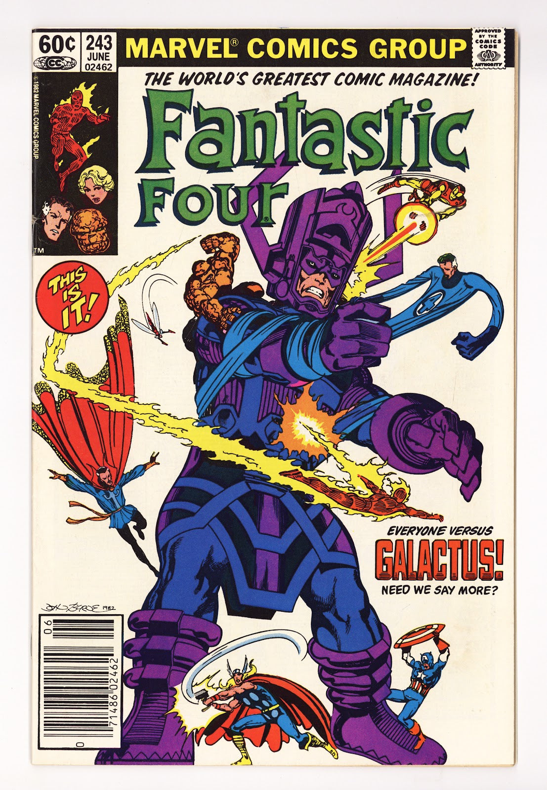 Fantastic Four Vol 1 243 FN+ (6.5) (1982) Newsstand 