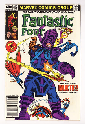 Fantastic Four Vol 1 243 FN+ (6.5) (1982) Newsstand