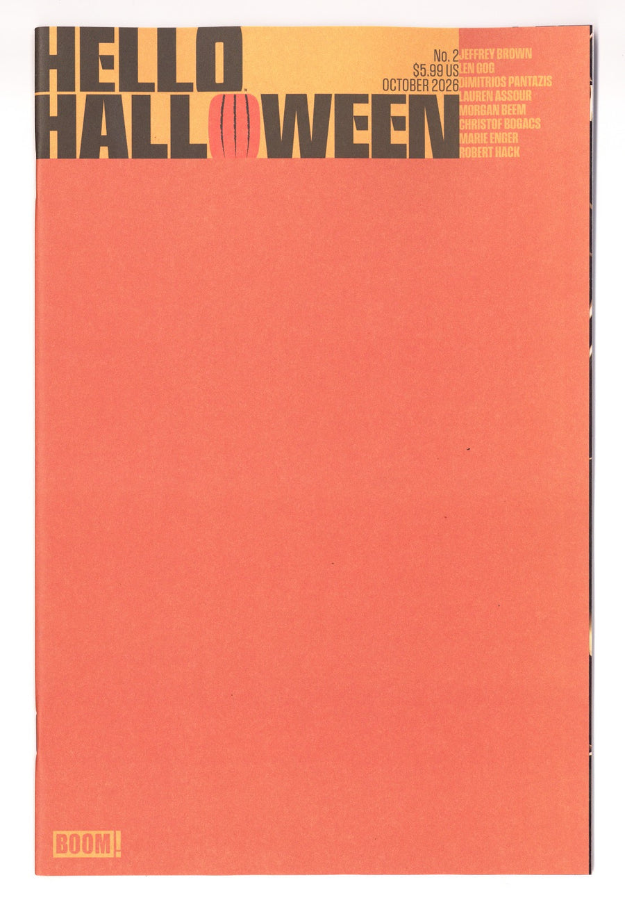 Hello Halloween #2 (2026) Blank Variant