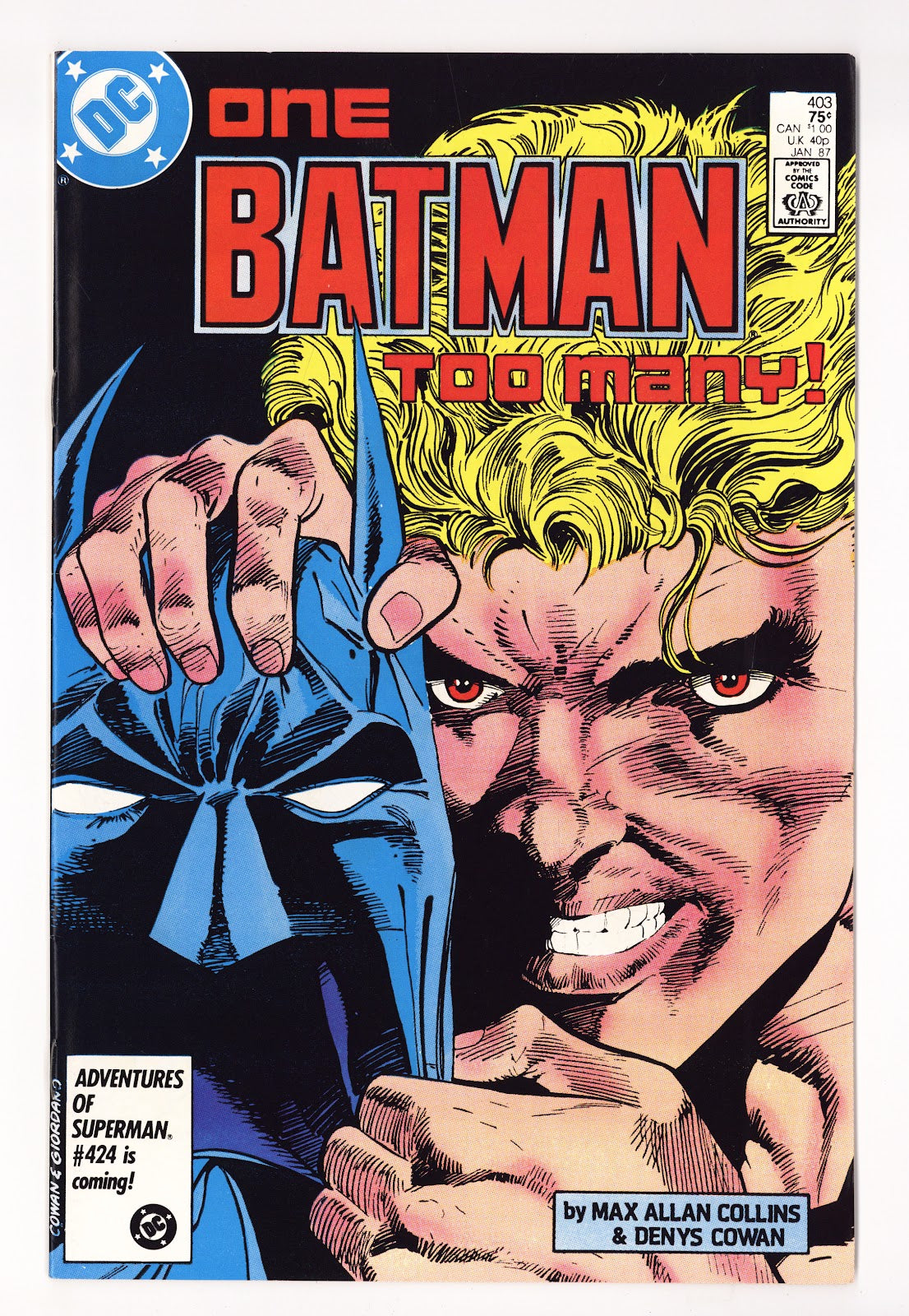 Batman Vol 1 403  High Grade   (1987)     