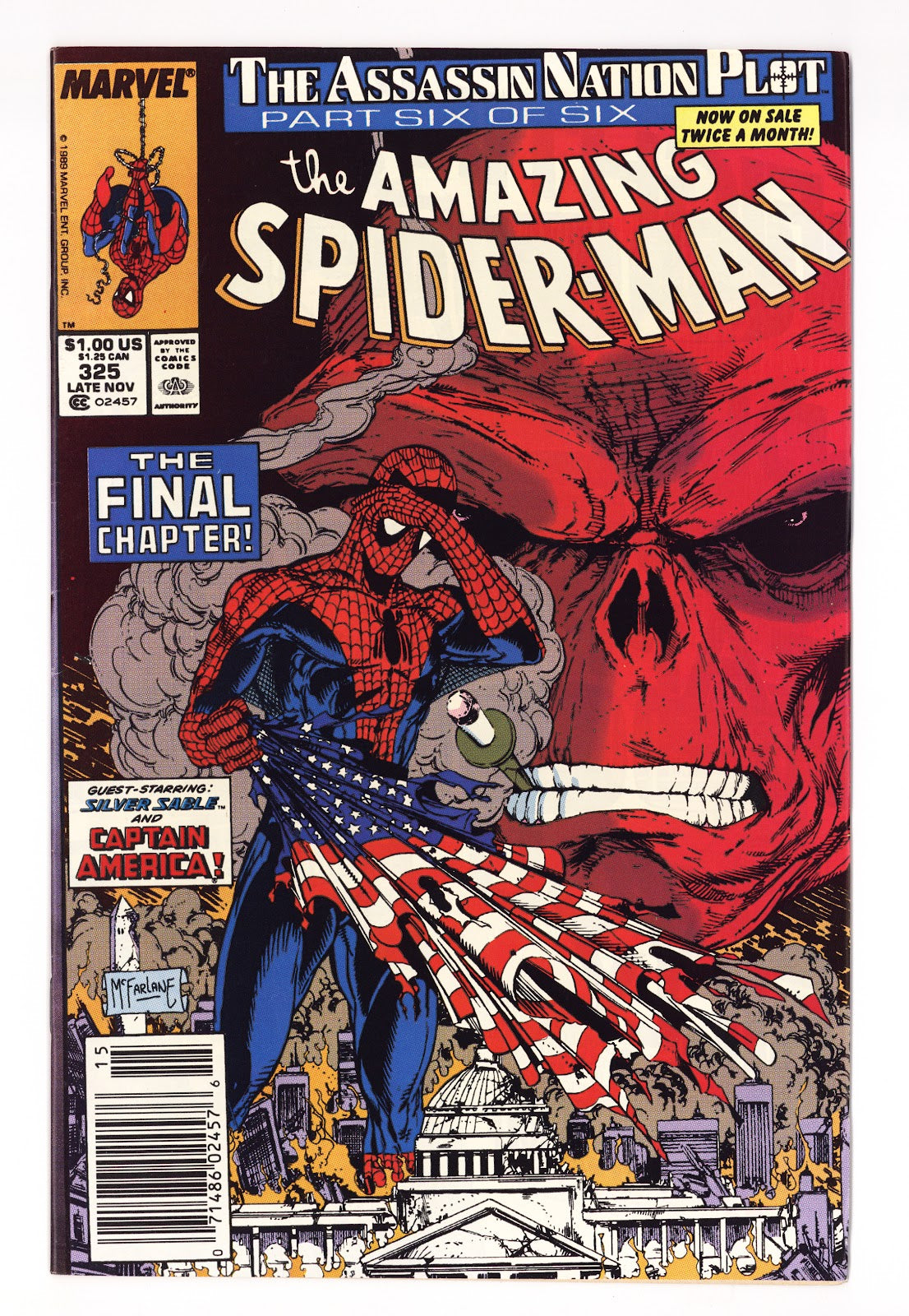 The Amazing Spider-Man Vol 1 325 VF- (7.5) (1989) Newsstand 