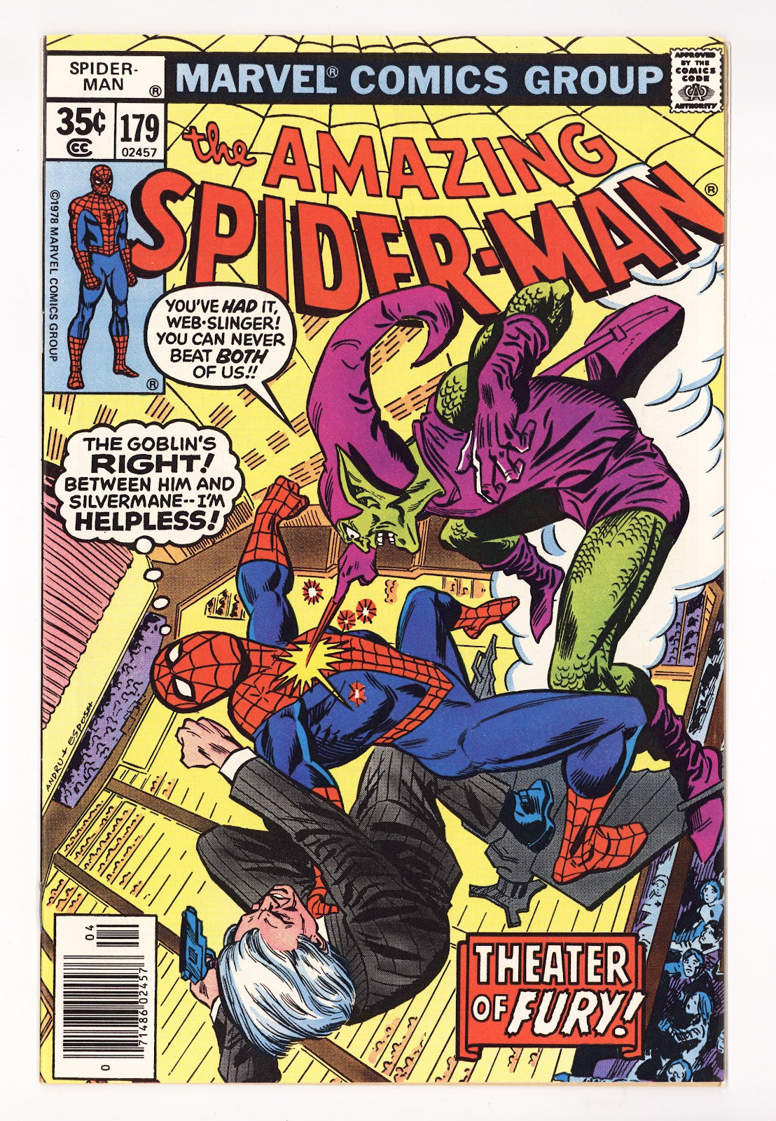 The Amazing Spider-Man Vol 1 179 VF+ (8.5) (1978)  