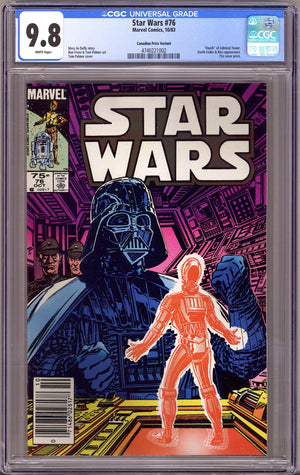 Star Wars Vol 1 76 CGC 9.8 (NM/M) (1983) Canadian Price Variant
