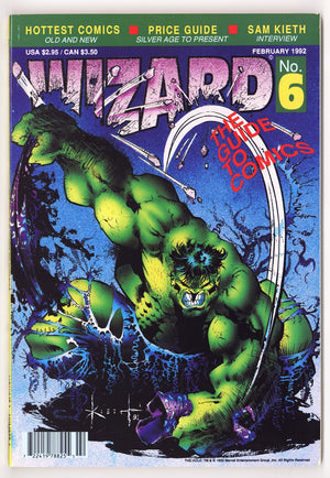 Wizard: The Comics Magazine 6 Mid Grade (1992) Newsstand