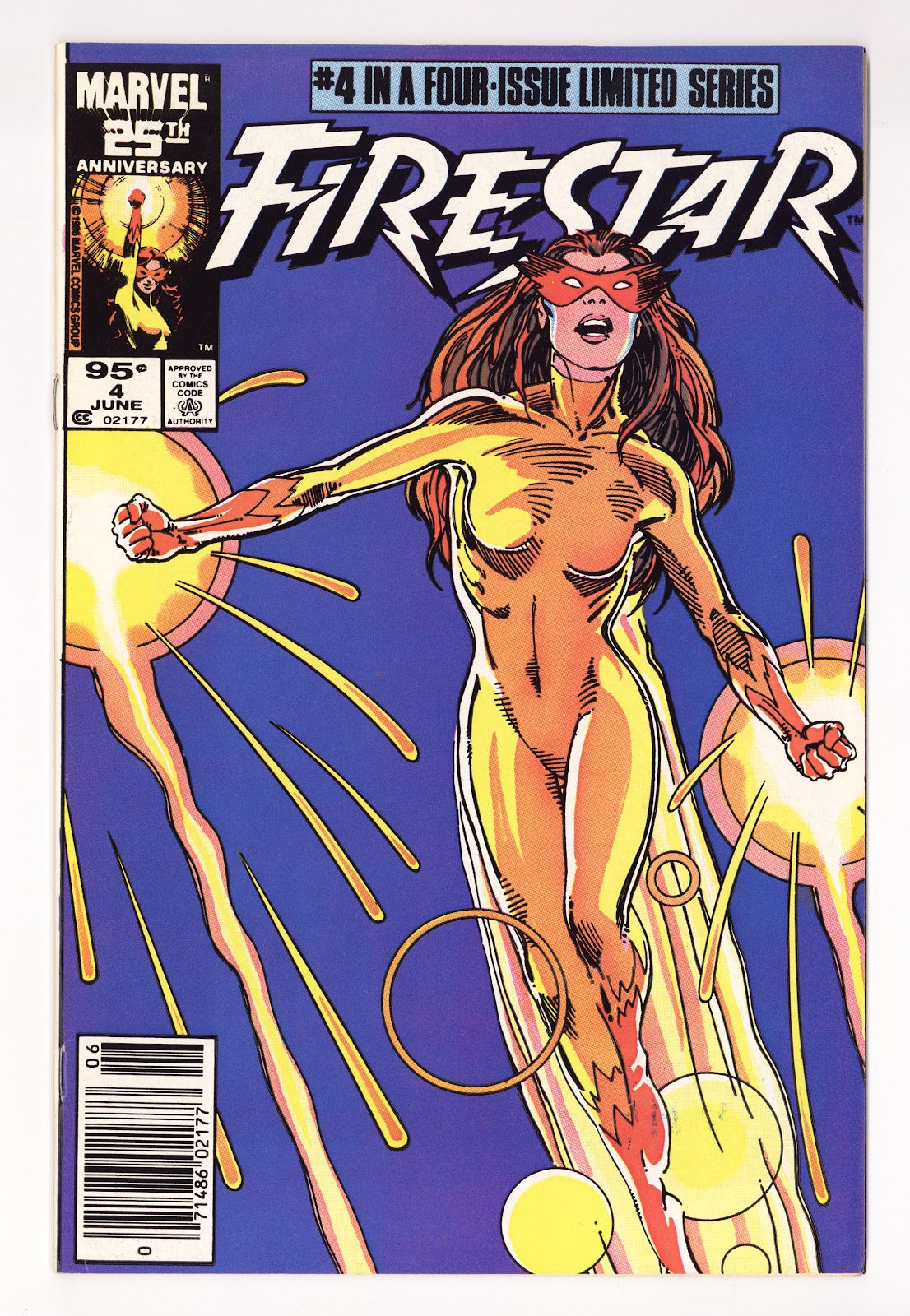Firestar Vol 1 4  Mid Grade   (1986)   Canadian Price Variant  