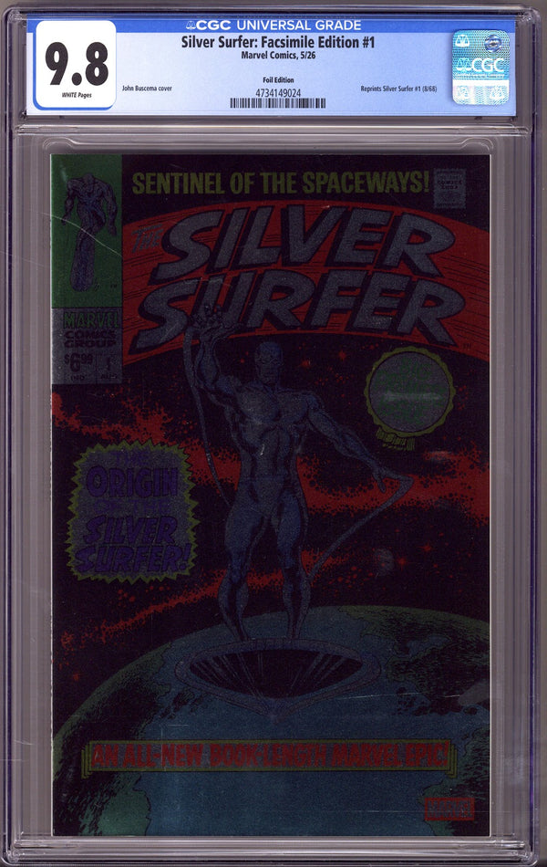 Silver Surfer No. 1 Facsimile Edition [nn] CGC 9.8 (NM/M) (2026) Foil Variant