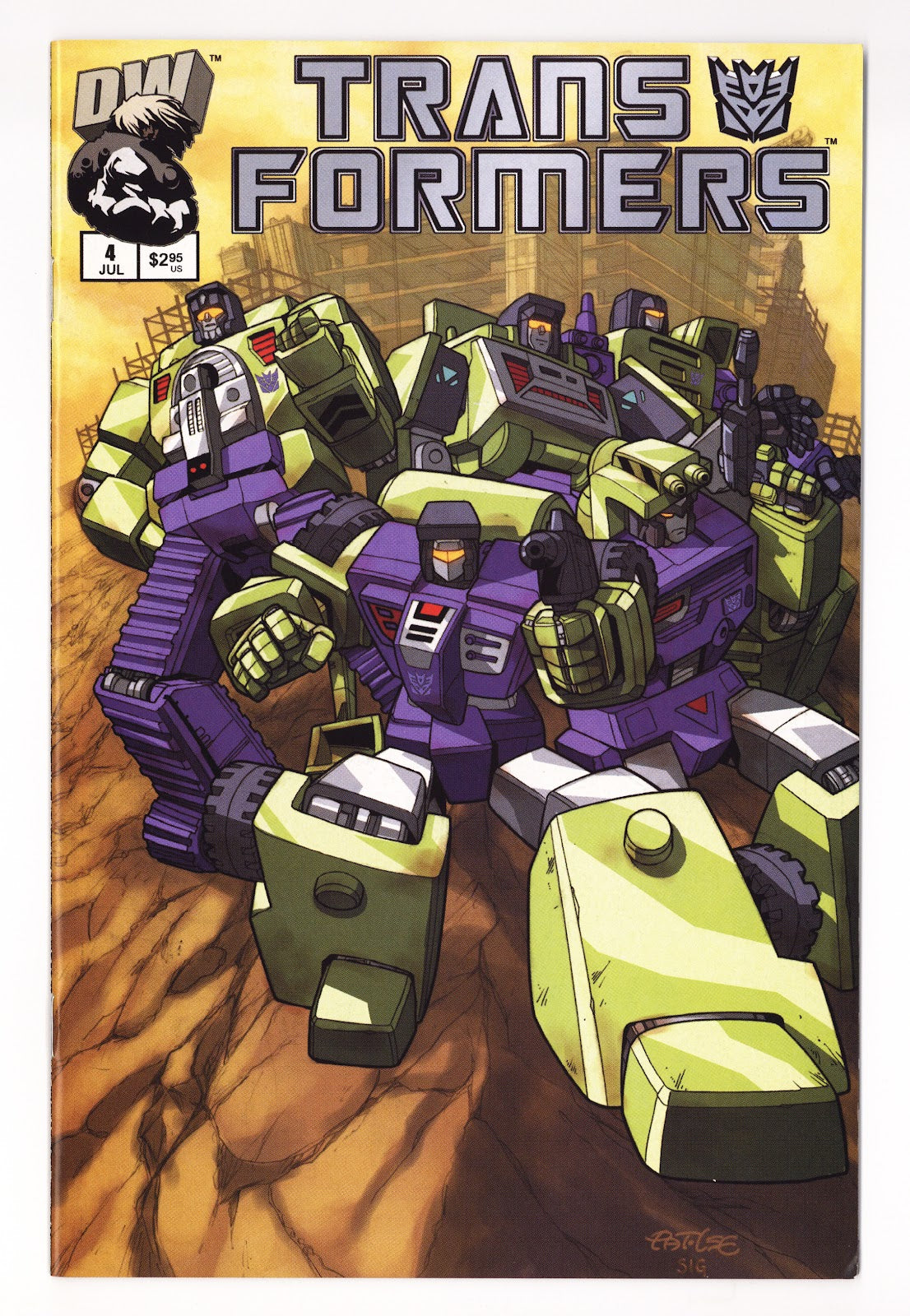 Transformers: Generation 1 Vol 1 4  Mid Grade   (2002) Decepticons  Variant  