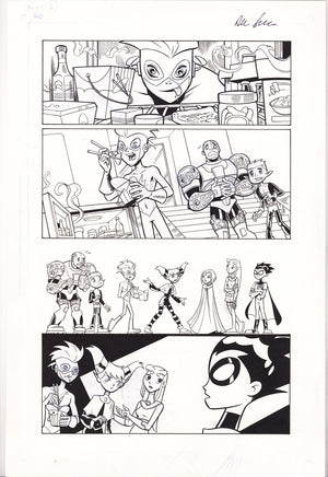 Teen Titans Go! 52 Pg. 8 Original Art by Alexander Serra (2008)