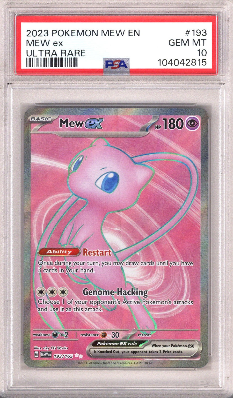 Pokemon 151 Mew Ex PSA 10 (2023)
