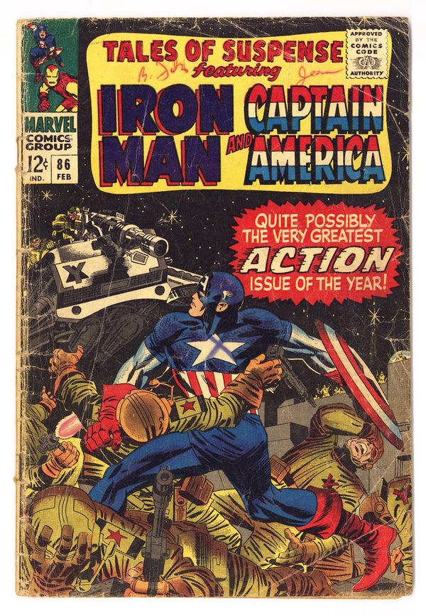 Tales of Suspense Vol 1 86 GD/VG (3.0) (1967)