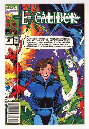 Excalibur Vol 1 43 High Grade (1991) Newsstand