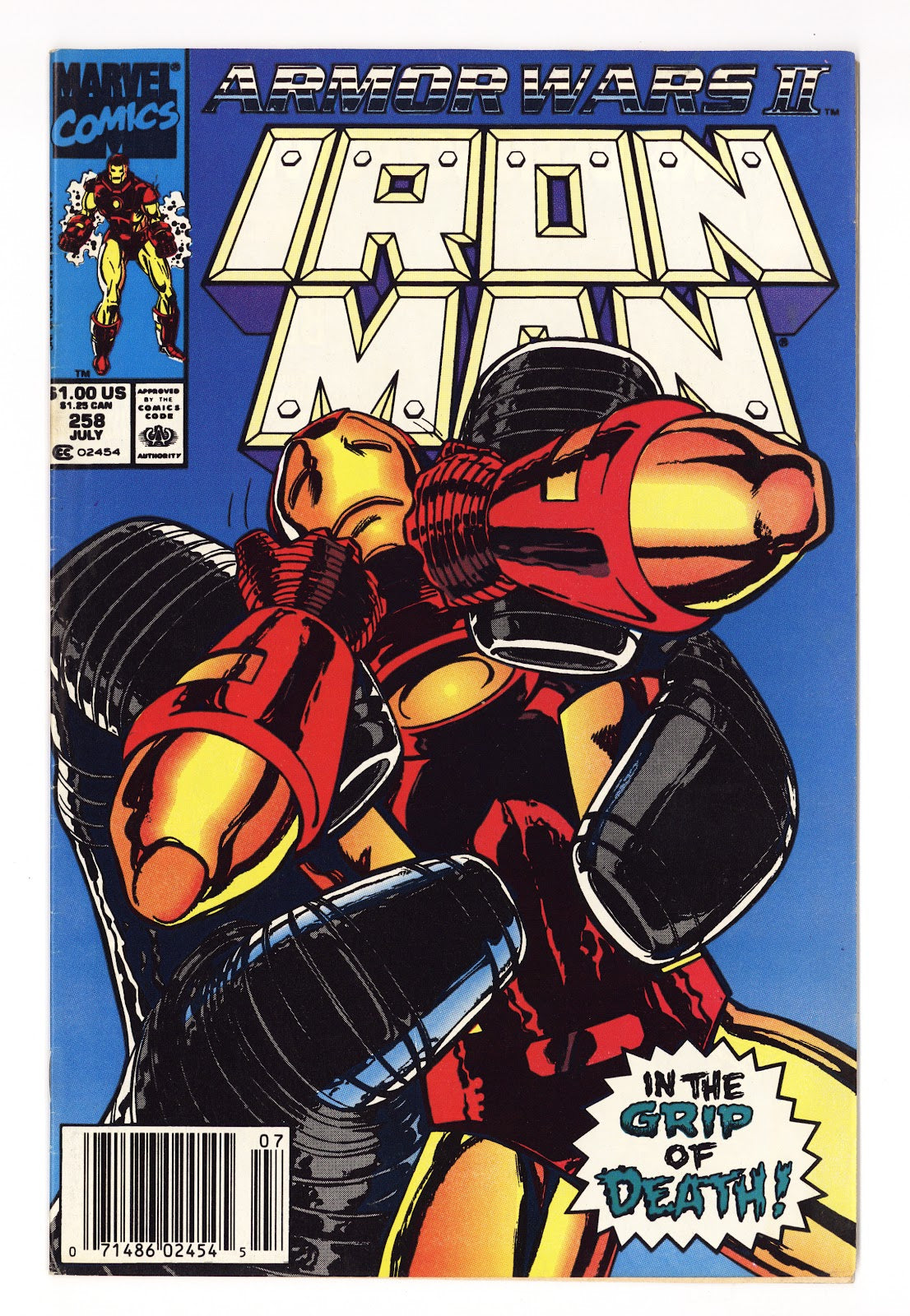 Iron Man Vol 1 258  Mid Grade   (1990)   Newsstand