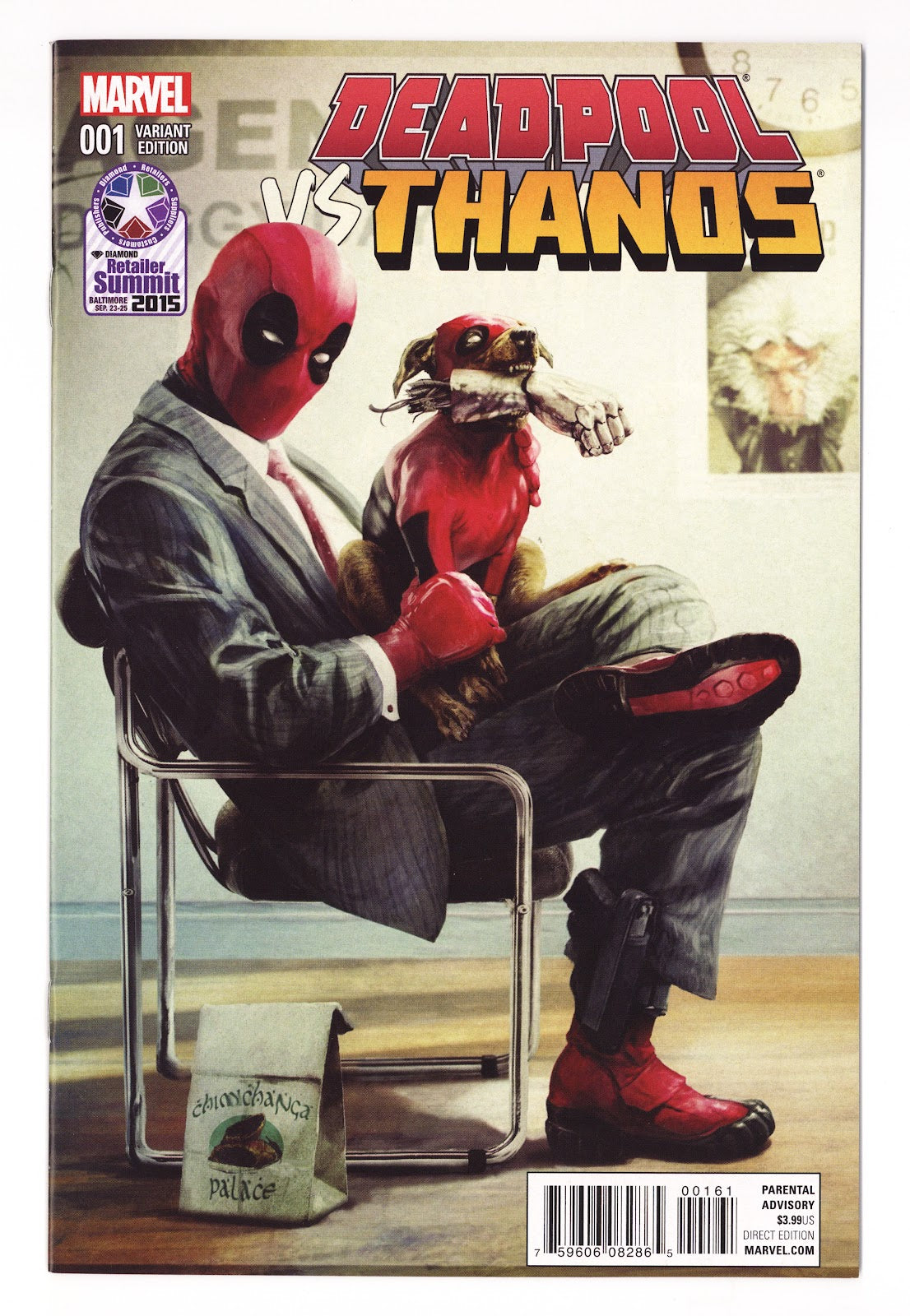 Deadpool vs Thanos 1 NM- (9.2) (2015) Seeley Exclusive Variant 