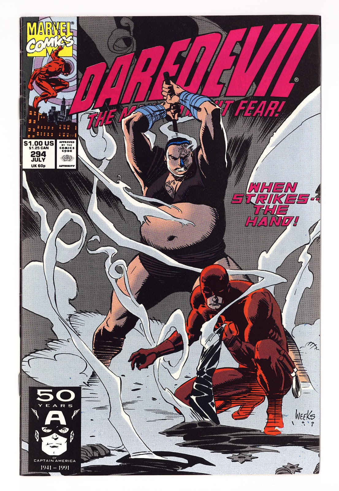 Daredevil Vol 1 294  Mid Grade   (1991)     