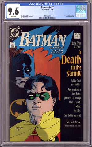 Batman Vol 1 427 CGC 9.6 (NM+) (1988)