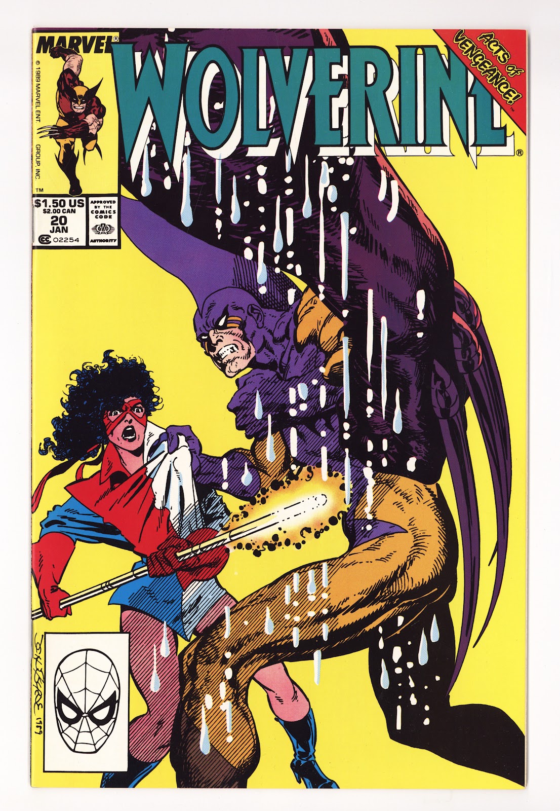 Wolverine Vol 2 20  High Grade   (1990)     