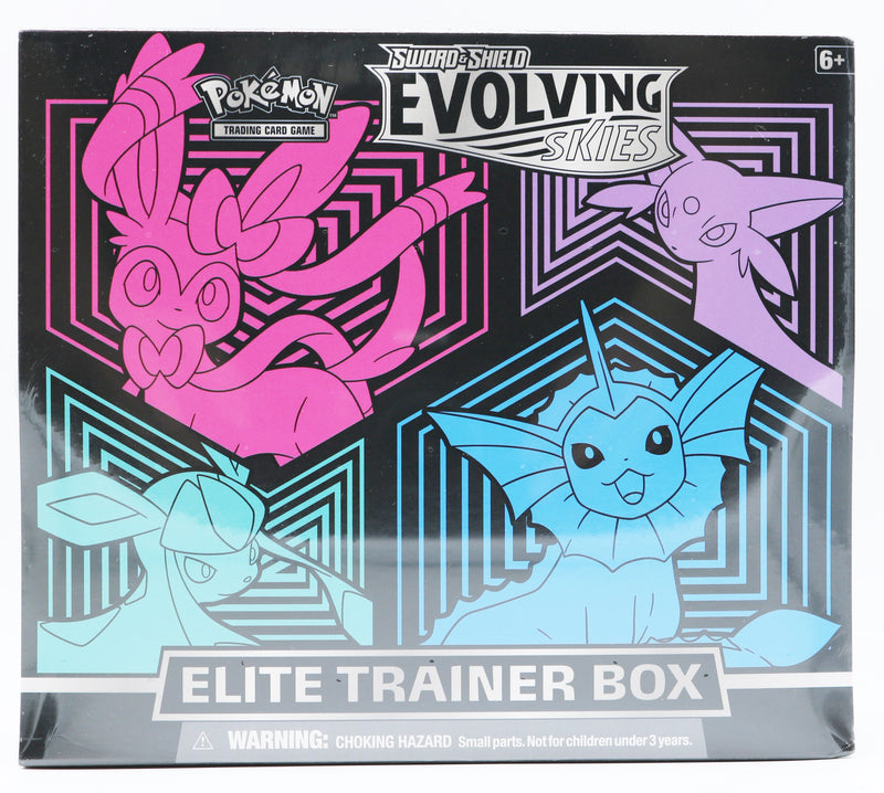 Pokemon Evolving Skies Elite Trainer Box Glaceon/Vaporeon/Sylveon/Espeon, Sealed (2021)