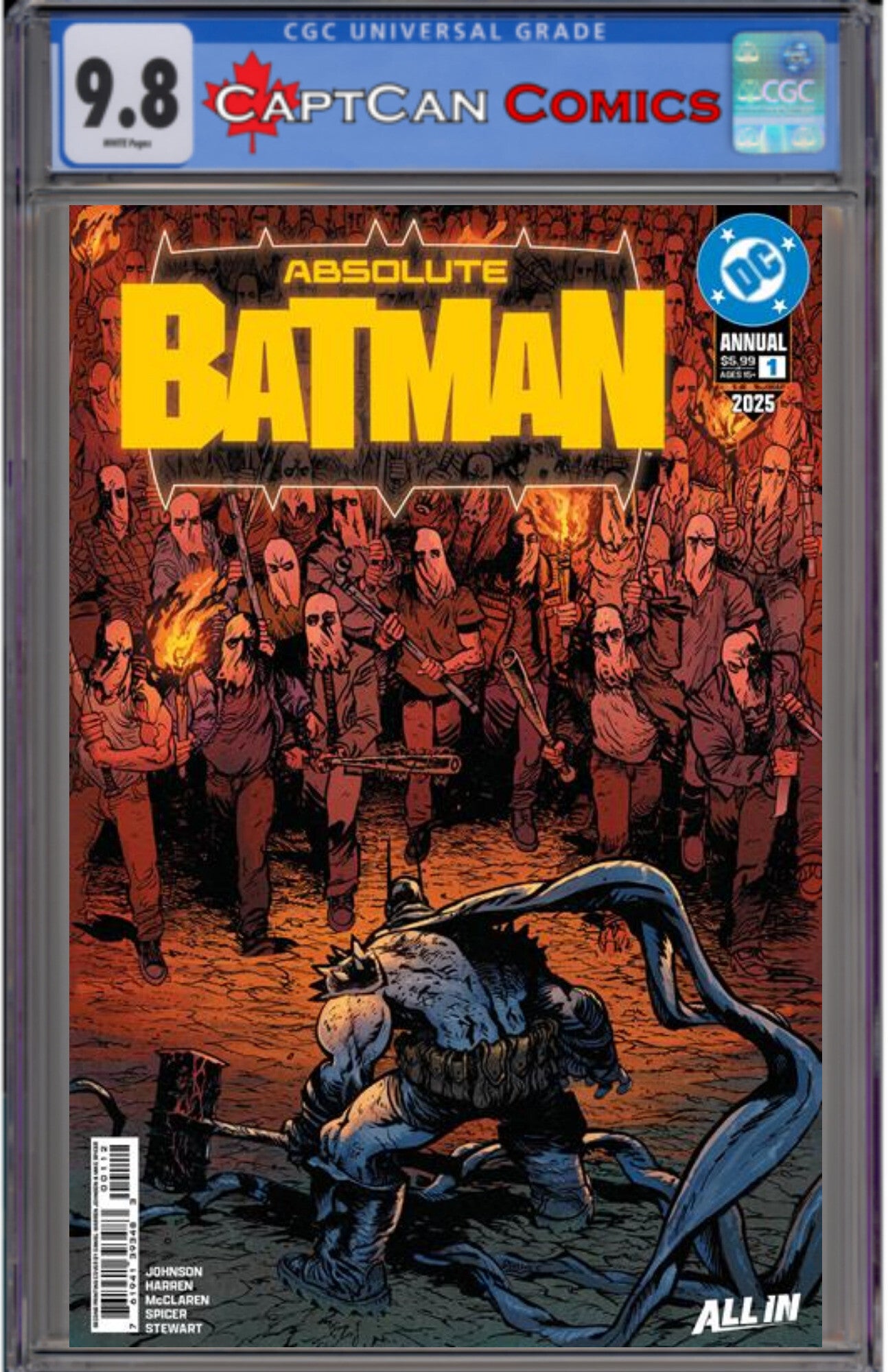 ABSOLUTE BATMAN 2025 ANNUAL #1 (ONE SHOT) Second Printing Cvr A Daniel Warren Johnson