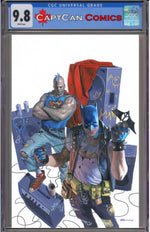 BATMAN SUPERMAN WORLDS FINEST #47 CVR E FABRIZIO DE TOMMASO PUNK ROCK CARD STOCK VAR thumbnail