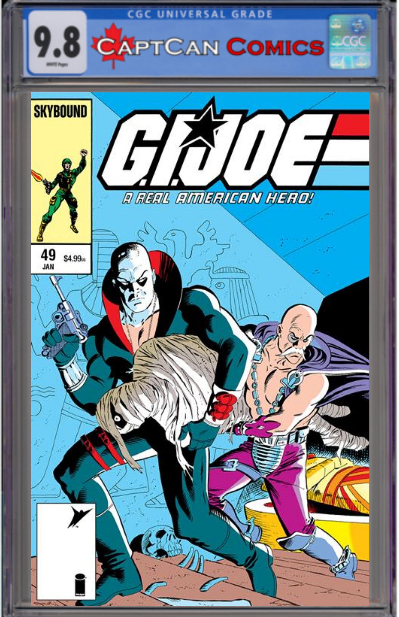 GI JOE A REAL AMERICAN HERO #49 HAMA FILES EDITION CVR C MIKE ZECK FOIL VAR