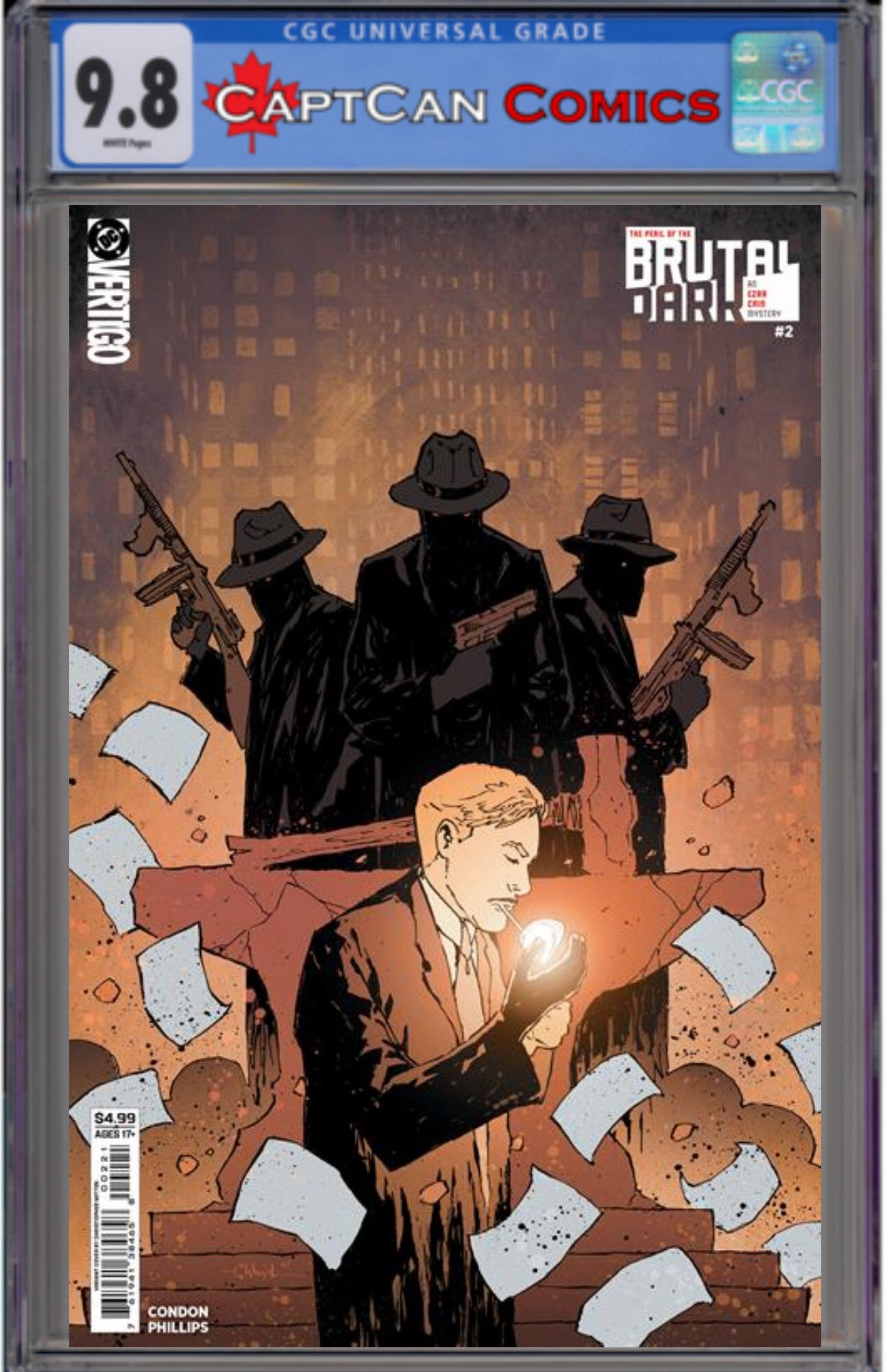 THE PERIL OF THE BRUTAL DARK AN EZRA CAIN MYSTERY #2 (OF 6) CVR B CHRISTOPHER MITTEN CARD STOCK VAR (MR)
