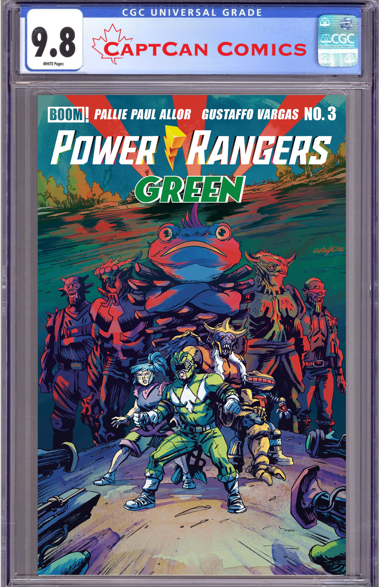 POWER RANGERS GREEN #3 B VARIANT (DRESSED, VARGAS)