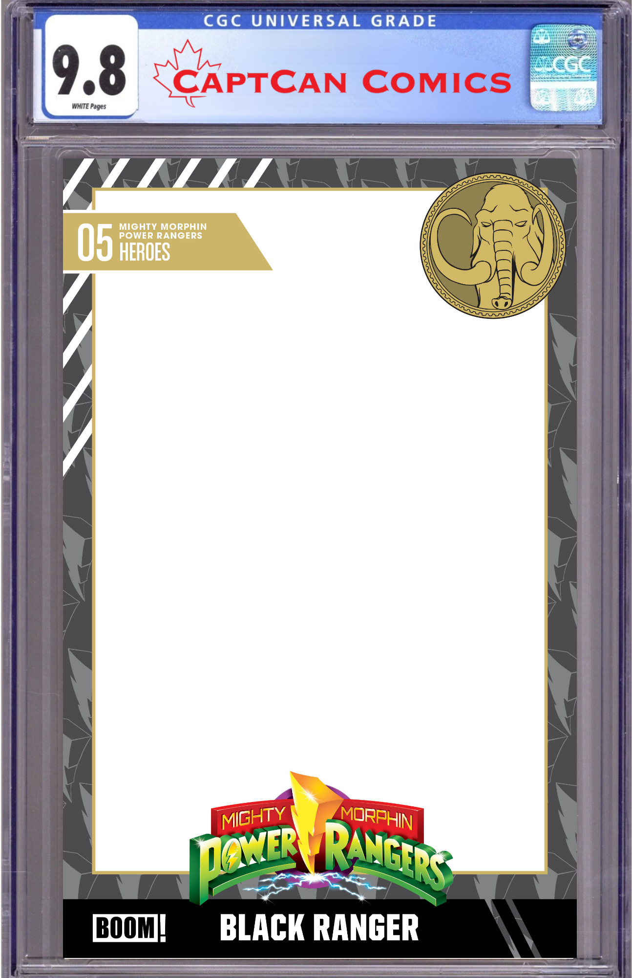 MIGHTY MORPHIN POWER RANGERS (2026) #5 D TRADING CARD BLANK SKETCH VARIANT