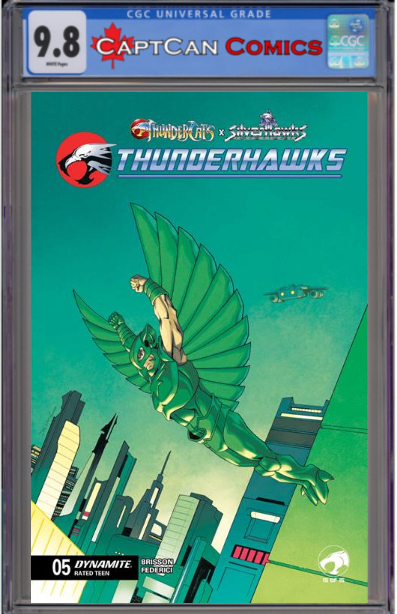 THUNDERCATS X SILVERHAWKS THUNDERHAWKS #5 CVR B DECLAN SHALVEY VAR