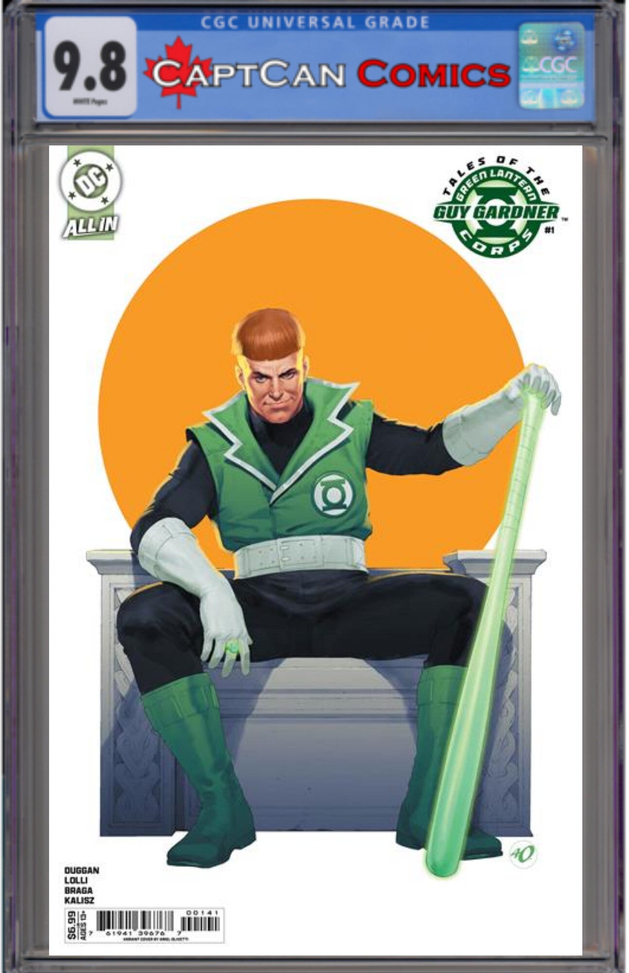 TALES OF THE GREEN LANTERN CORPS GUY GARDNER #1 (ONE SHOT) CVR D ARIEL OLIVETTI CARD STOCK VAR