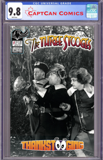 THREE STOOGES THANKSTOOGING #1 (ONE SHOT) CVR D LIMITED EDITION B&W PHOTO VAR thumbnail