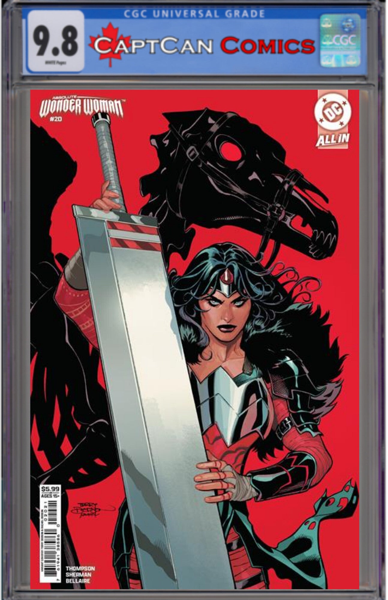 ABSOLUTE WONDER WOMAN #20 CVR B TERRY DODSON CARD STOCK VAR