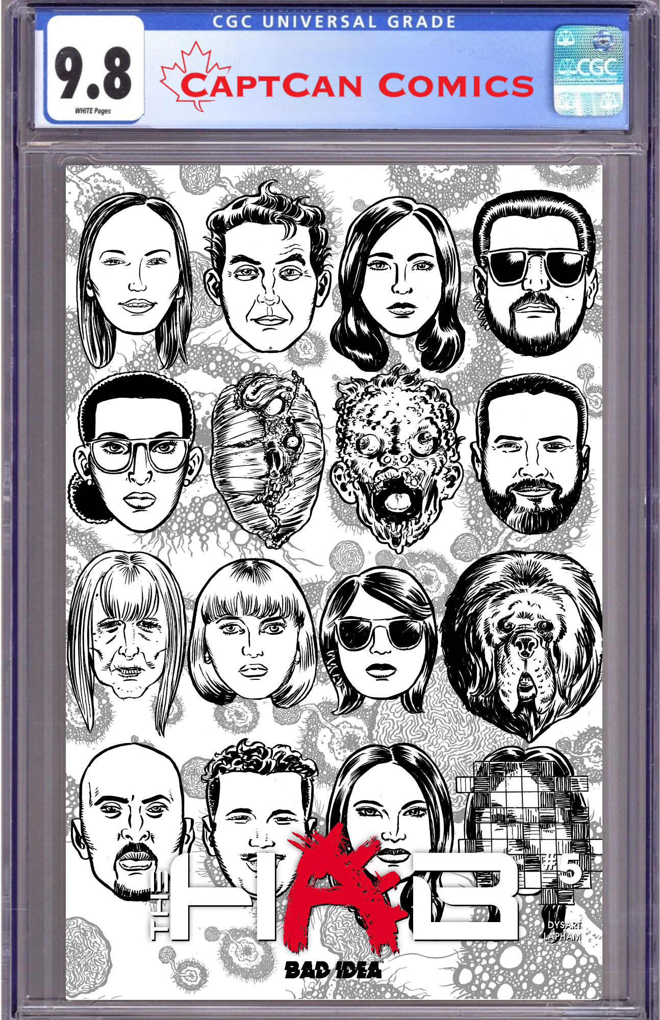 HAB #5 (OF 6) CVR C DAVID LAPHAM BW OUTBREAK SKULLS VAR
