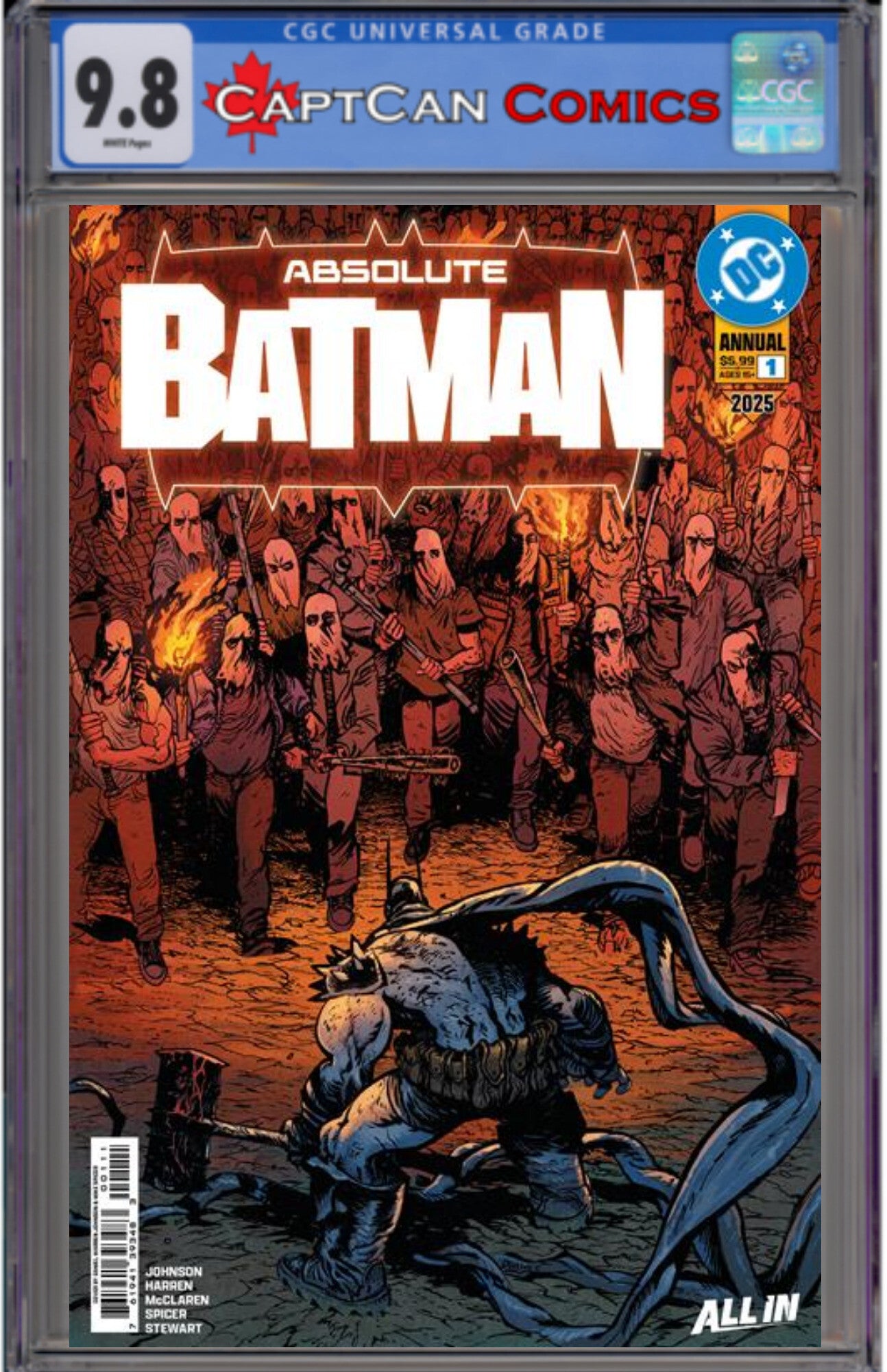 ABSOLUTE BATMAN 2025 ANNUAL #1 (ONE SHOT) CVR A DANIEL WARREN JOHNSON