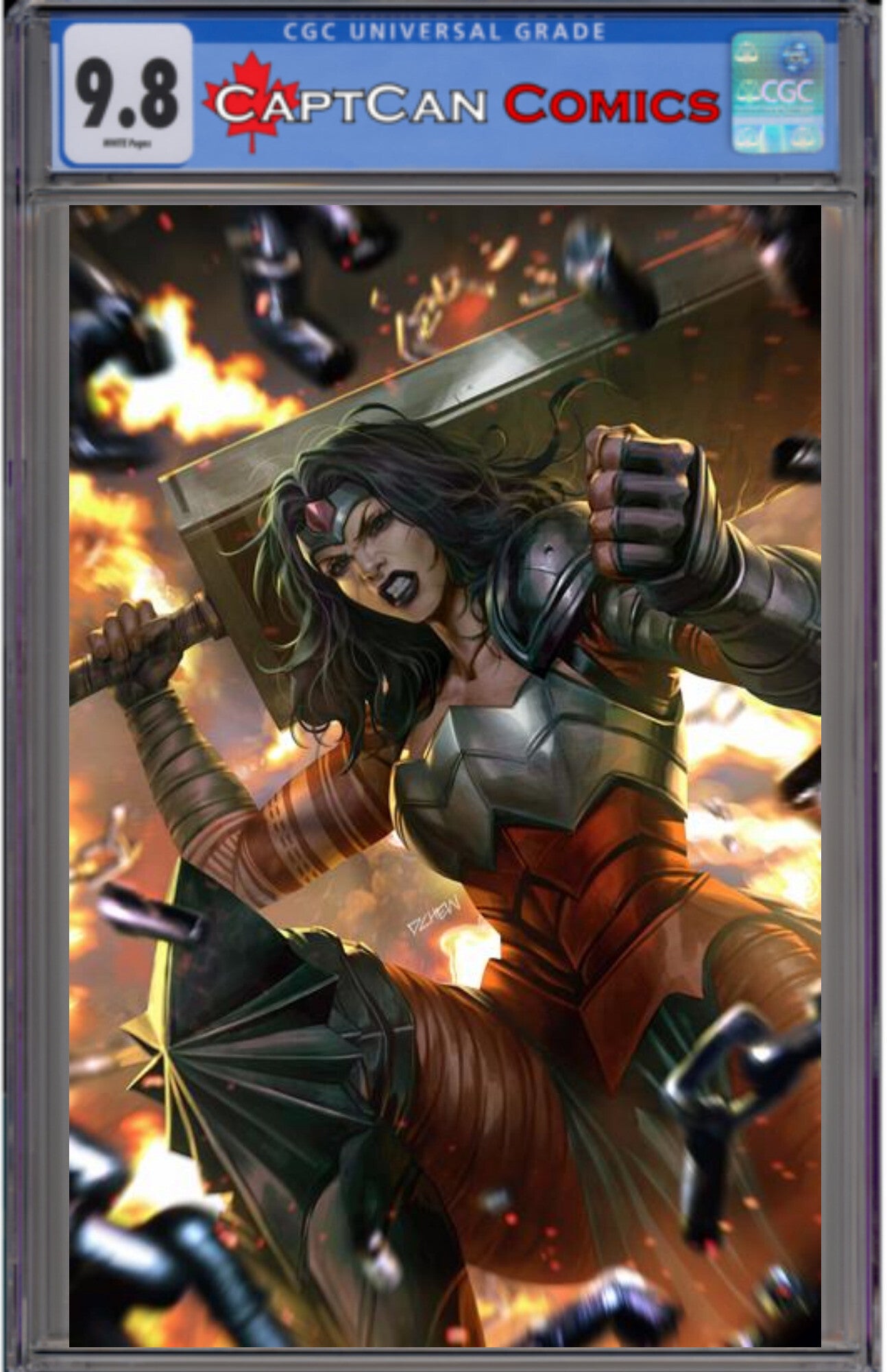 ABSOLUTE WONDER WOMAN #15 CVR B DERRICK CHEW CARD STOCK VAR