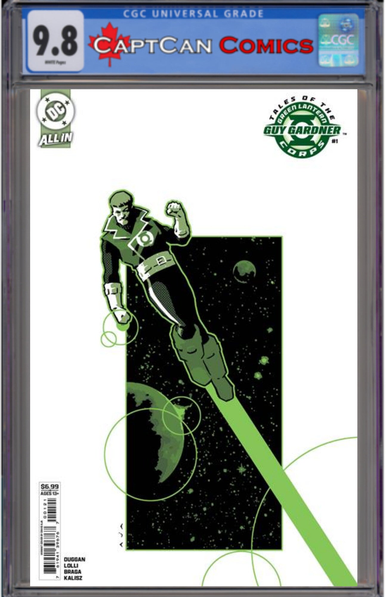 TALES OF THE GREEN LANTERN CORPS GUY GARDNER #1 (ONE SHOT) CVR B DAVID AJA CARD STOCK VAR