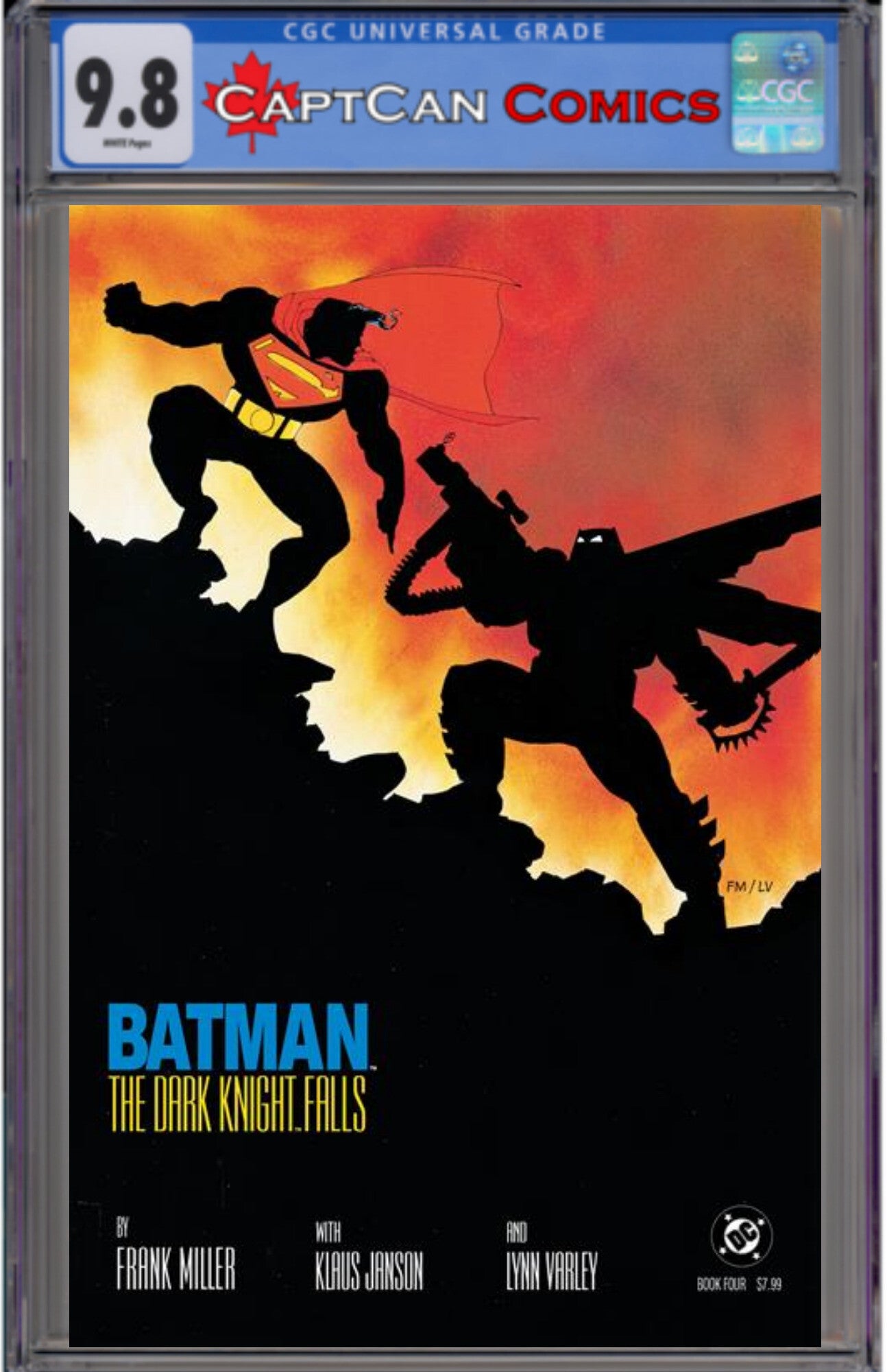 BATMAN THE DARK KNIGHT RETURNS #4 (OF 4) FACSIMILE EDITION CVR C FRANK MILLER FOIL VAR