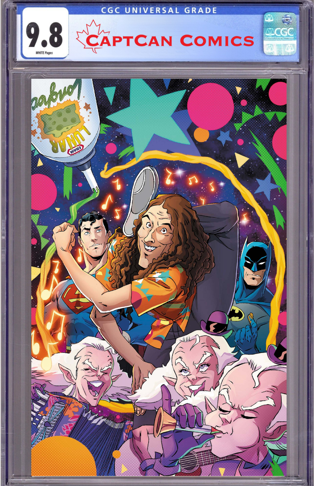 BATMAN SUPERMAN WEIRD AL WORLDS WEIRDEST #1 (ONE SHOT) CVR A DAN SCHOENING