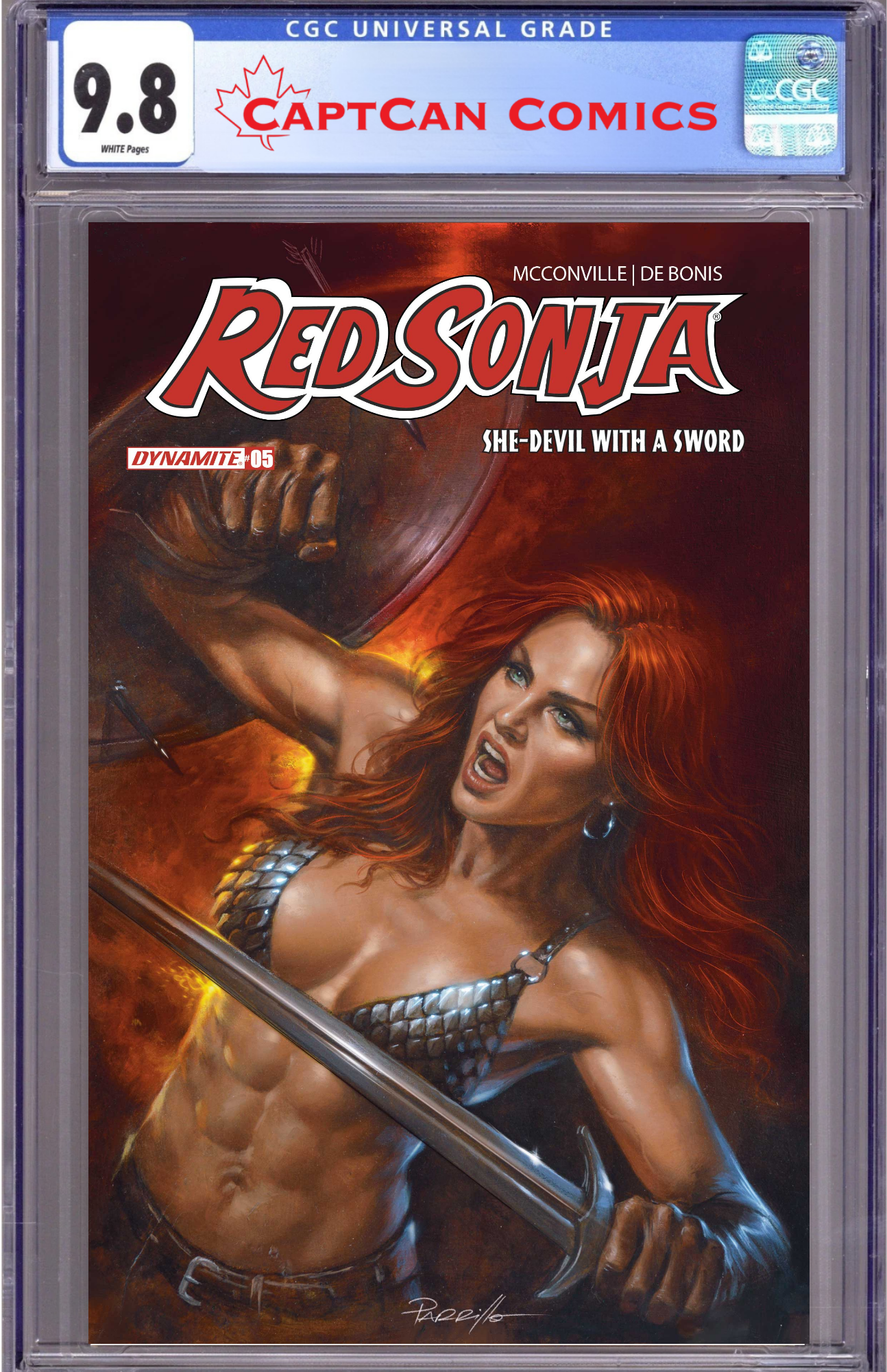 RED SONJA SHE DEVIL WITH A SWORD #5 CVR B LUCIO PARRILLO VAR