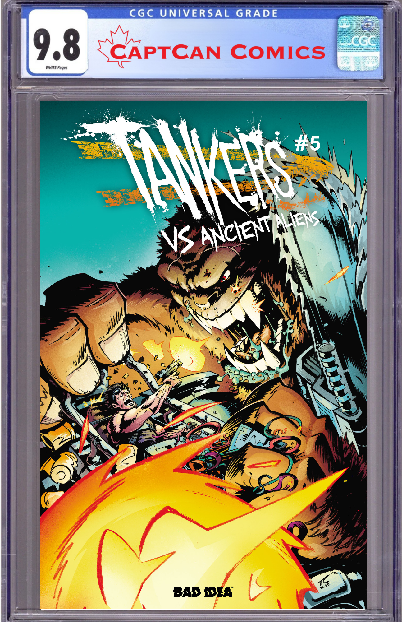 TANKERS VS ANCIENT ALIENS #5 (OF 5) CVR A TYRELL CANNON