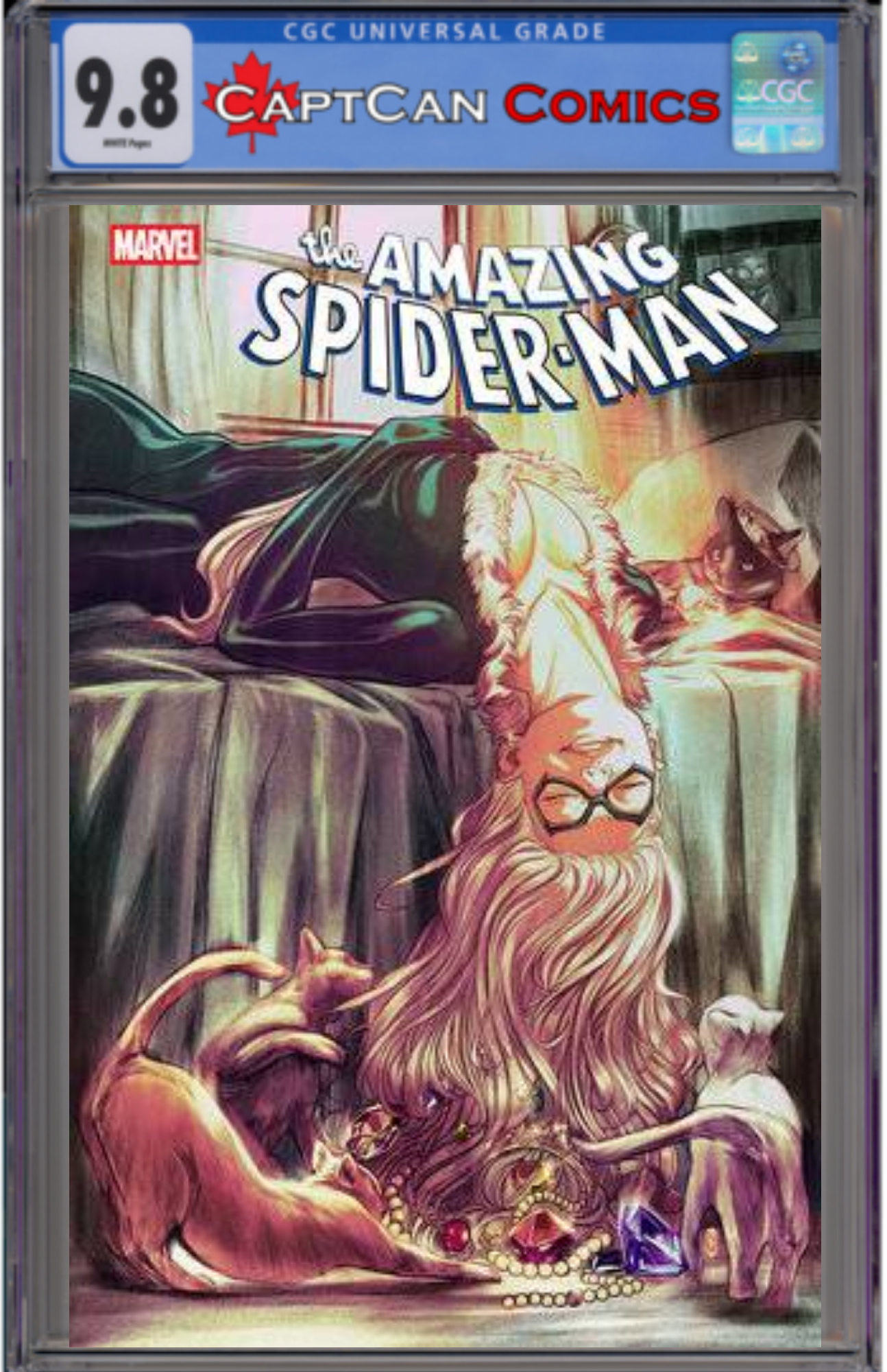 AMAZING SPIDER-MAN #1 NIMIT MALAVIA BLACK CAT VAR