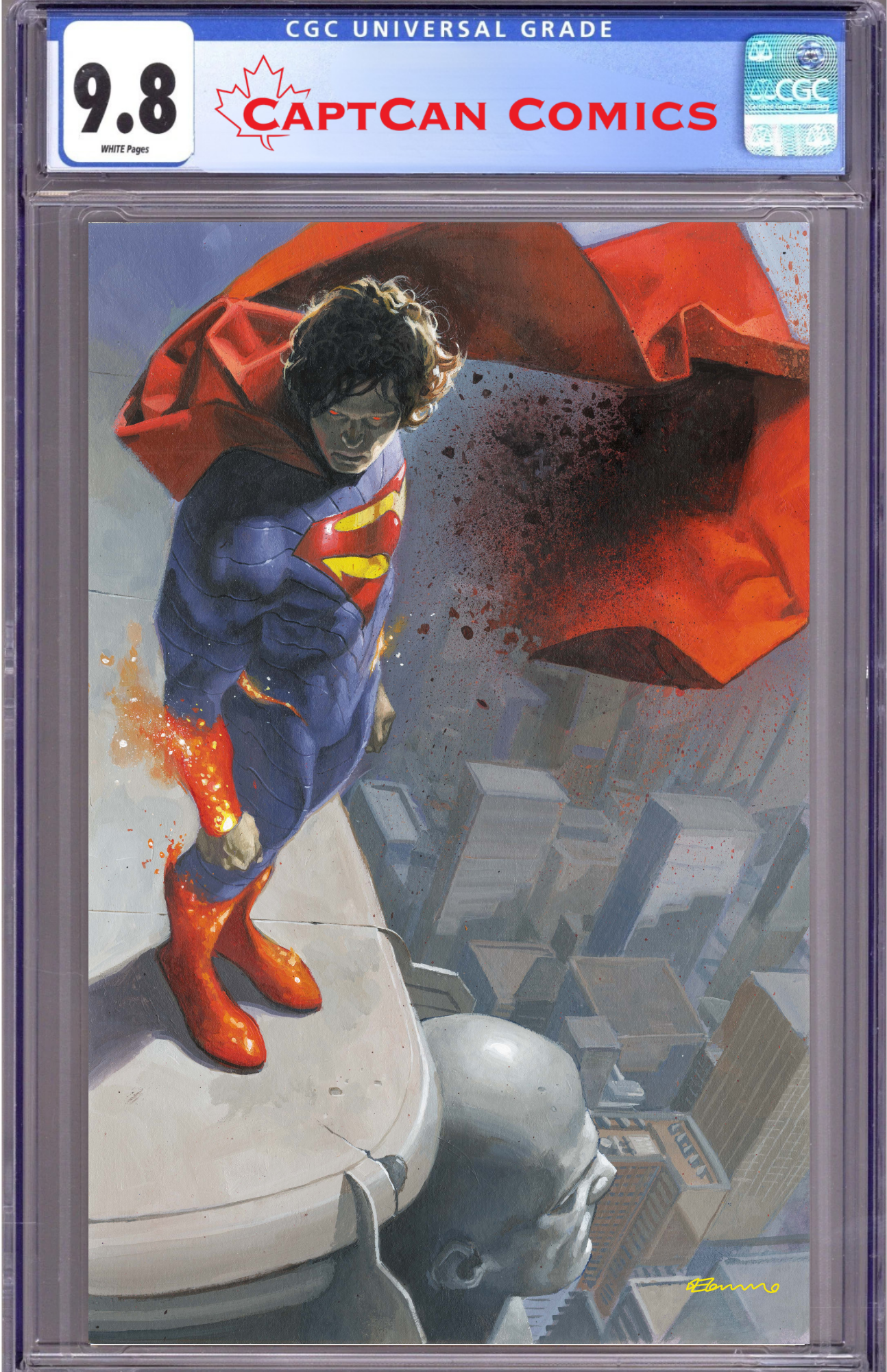 ABSOLUTE SUPERMAN #23 CVR D FABRIZIO DE TOMMASO CARD STOCK VAR