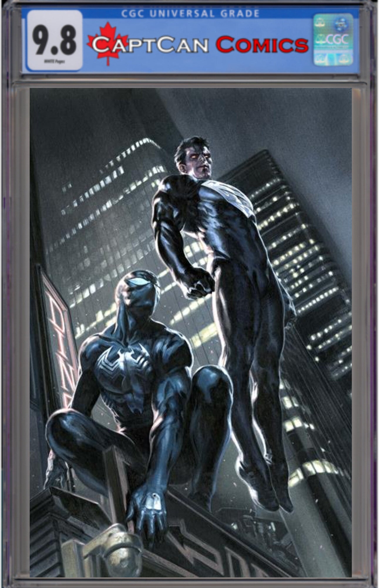 DC MARVEL SUPERMAN SPIDER-MAN #1 (ONE SHOT) CVR G GABRIELE DELL OTTO SUPERMAN BLACK & SPIDER-MAN BLACK CARD STOCK VAR