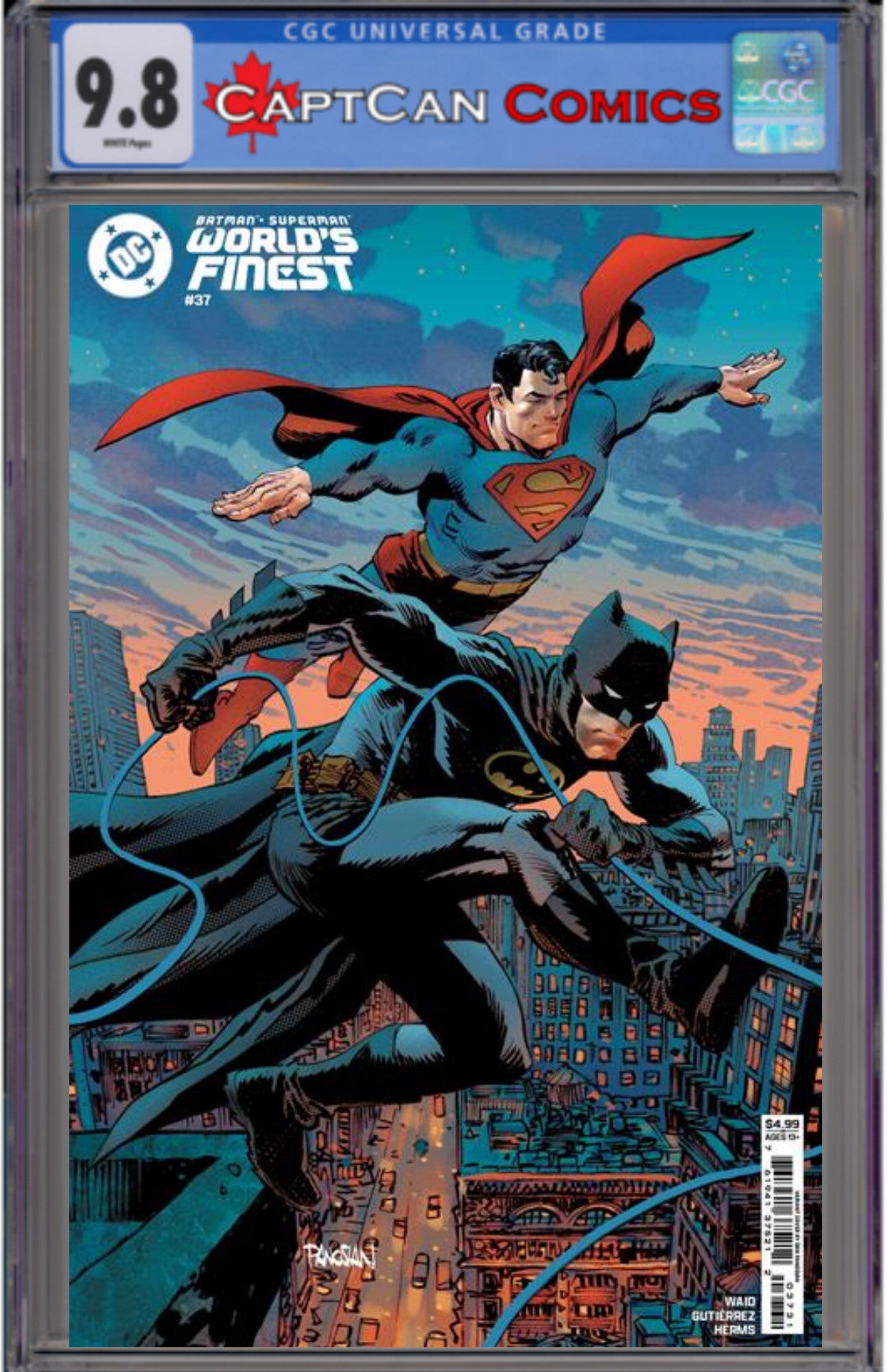 BATMAN SUPERMAN WORLDS FINEST #37 CVR B DAN PANOSIAN CARD STOCK VAR