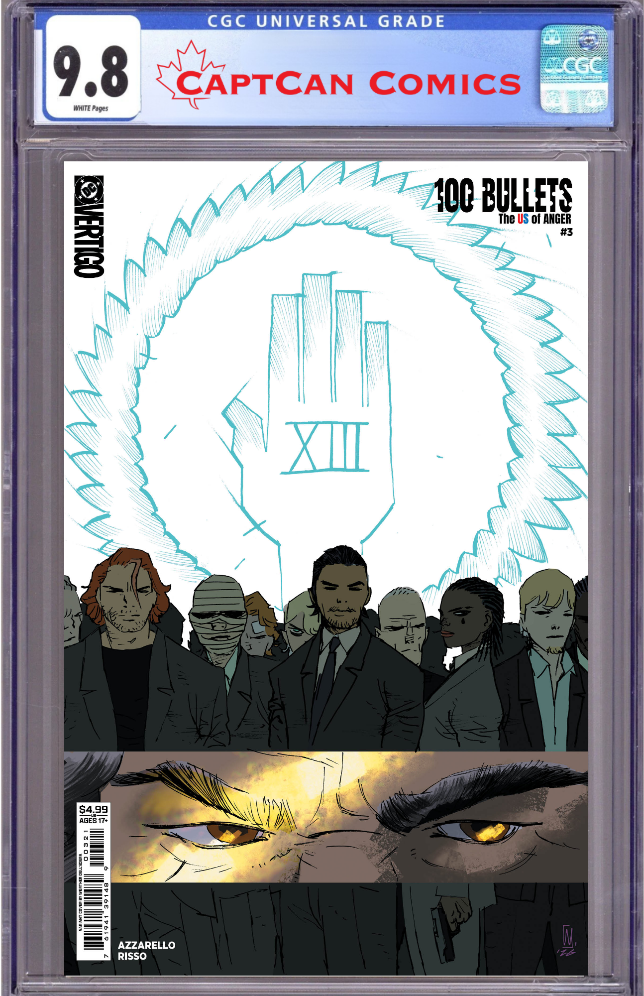 100 BULLETS THE US OF ANGER #3 (OF 8) CVR B WERTHER DELL EDERA CARD STOCK VAR (MR)