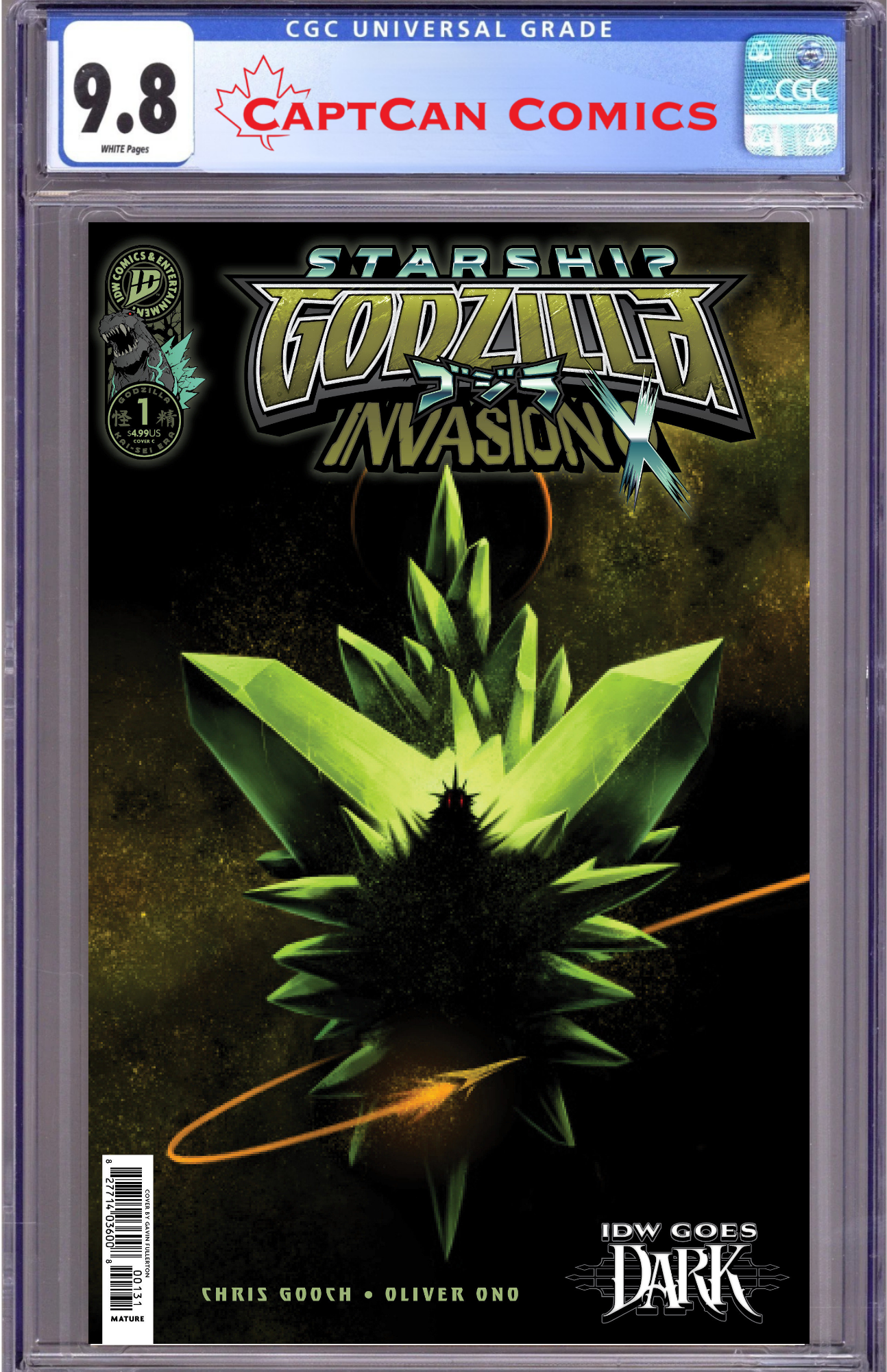 STARSHIP GODZILLA: INVASION X [KAI-SEI ERA] #1 VARIANT C (FULLERTON IDW GOES DARK VARIANT)