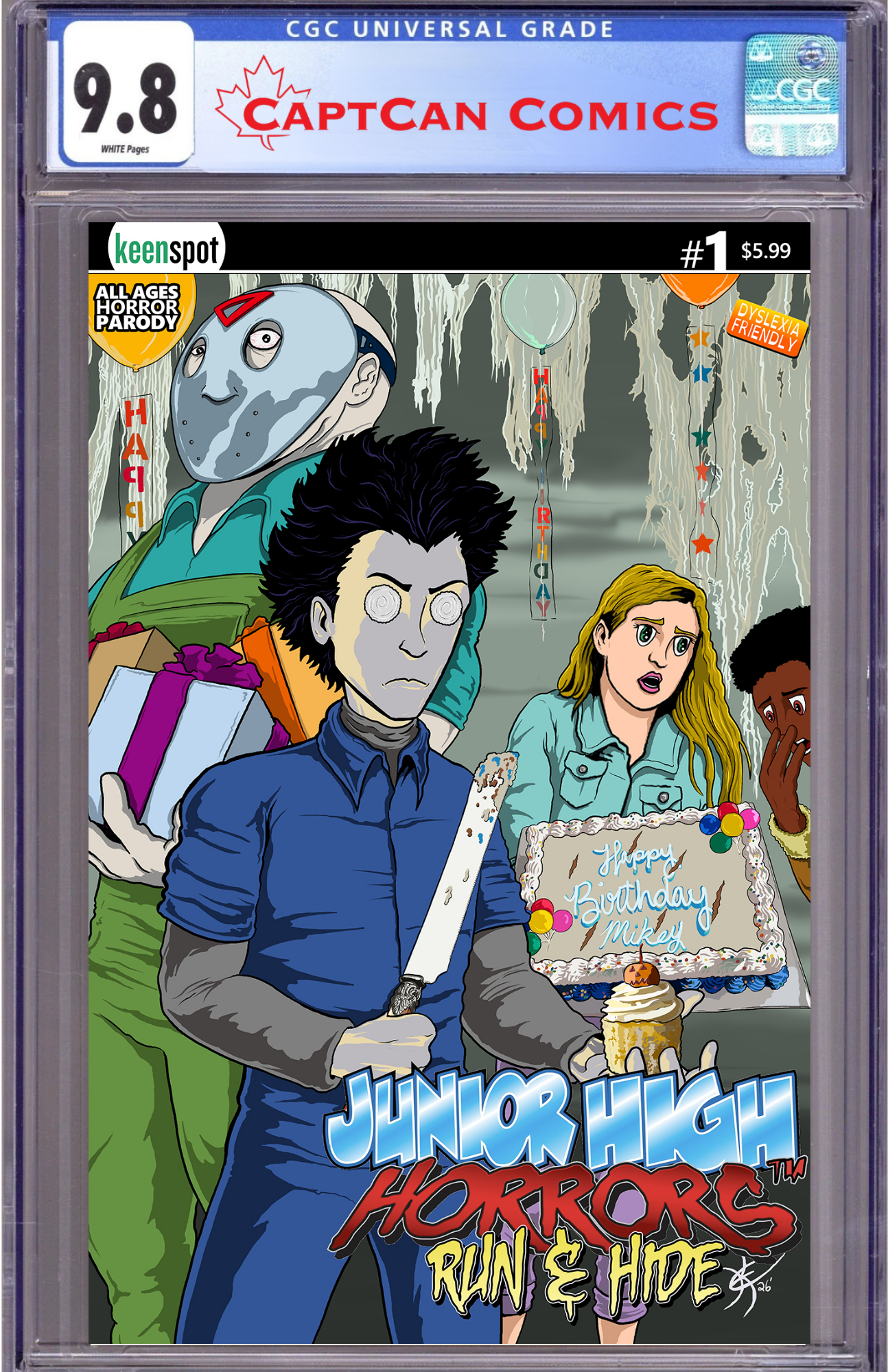JUNIOR HIGH HORRORS RUN & HIDE #1 (ONE SHOT) CVR C ERIC KENT BIRTHDAY PARTY VAR