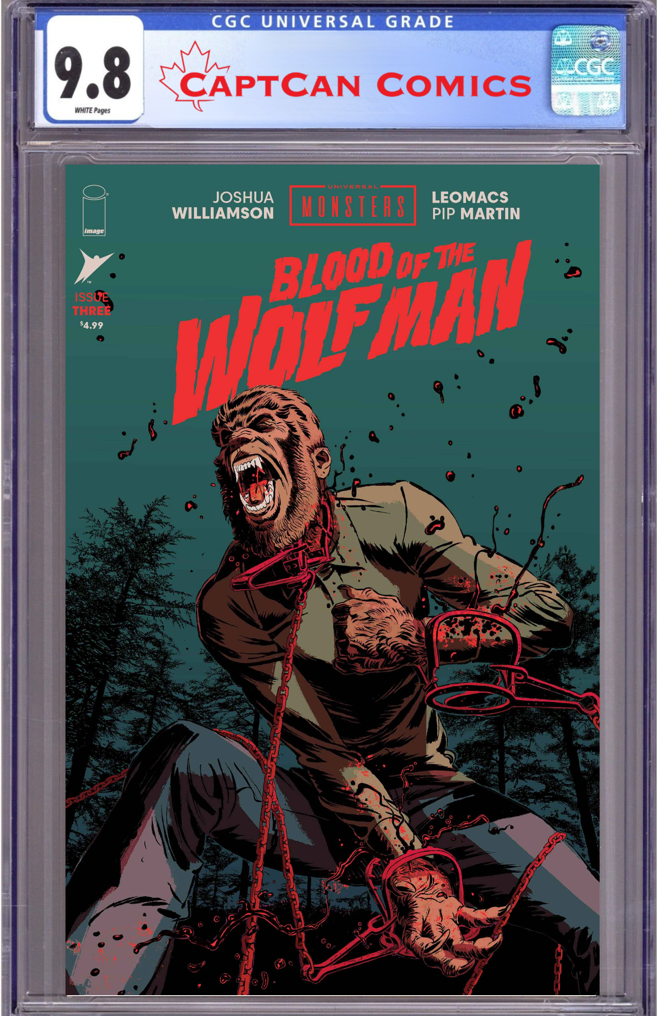 UNIVERSAL MONSTERS BLOOD OF THE WOLF MAN #3 (OF 4) CVR A LEOMACS & PIP MARTIN