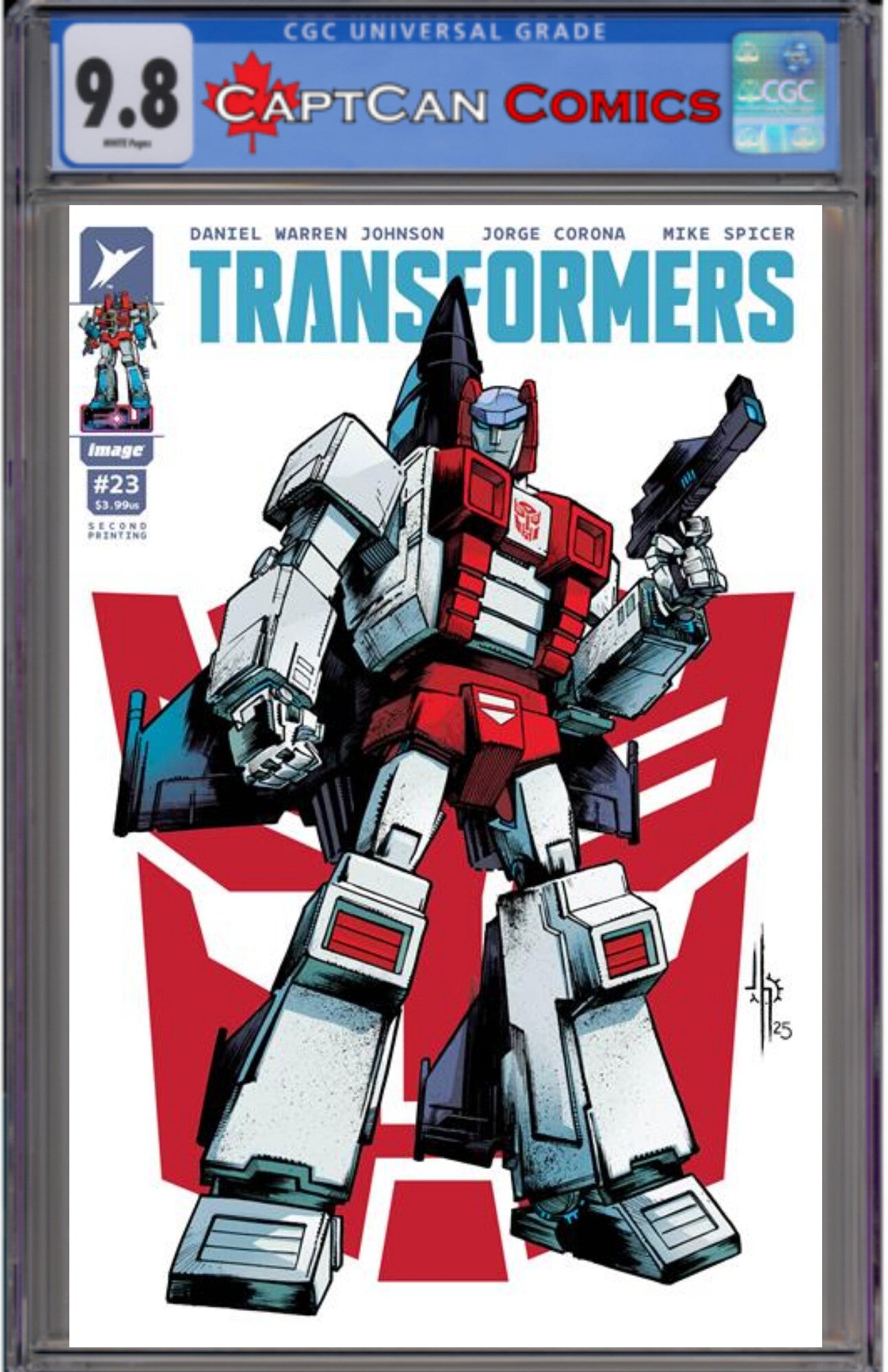 TRANSFORMERS #23 2ND PTG CVR B JASON HOWARD AUTOBOT VAR
