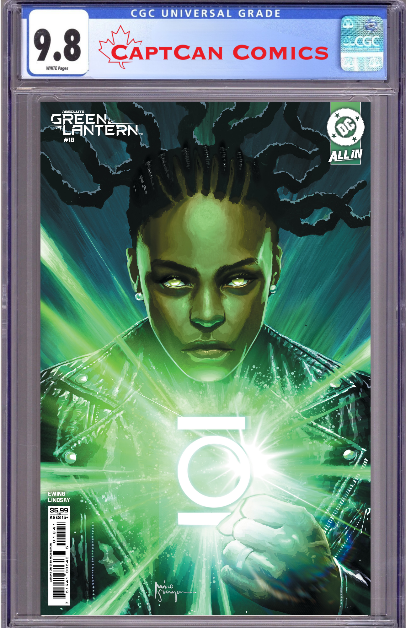 ABSOLUTE GREEN LANTERN #18 CVR D MICO SUAYAN CARD STOCK VAR