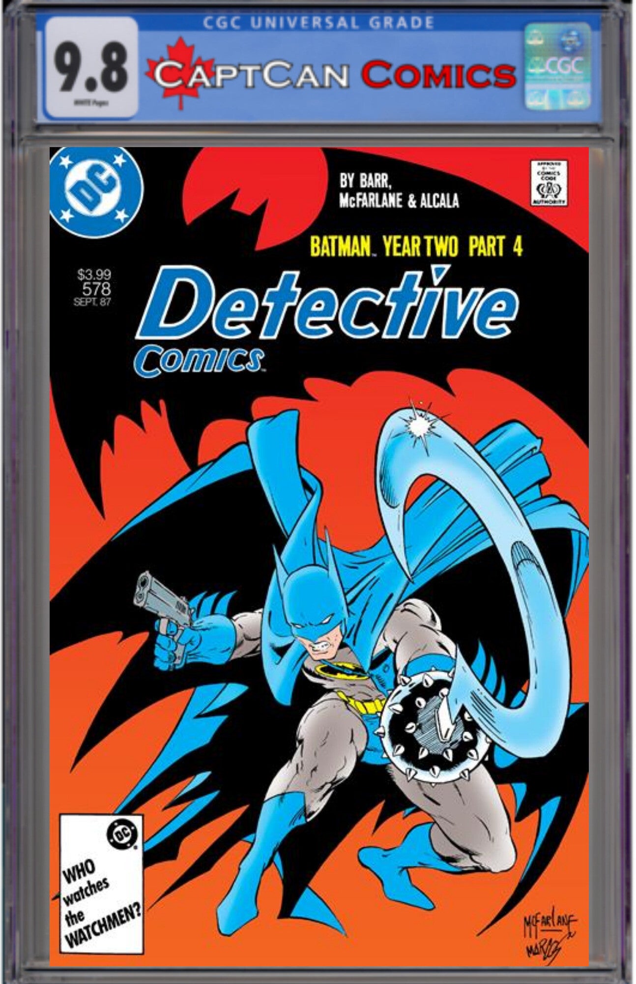DETECTIVE COMICS #578 FACSIMILE EDITION CVR A TODD MCFARLANE (YEAR TWO PART 4 OF 4)